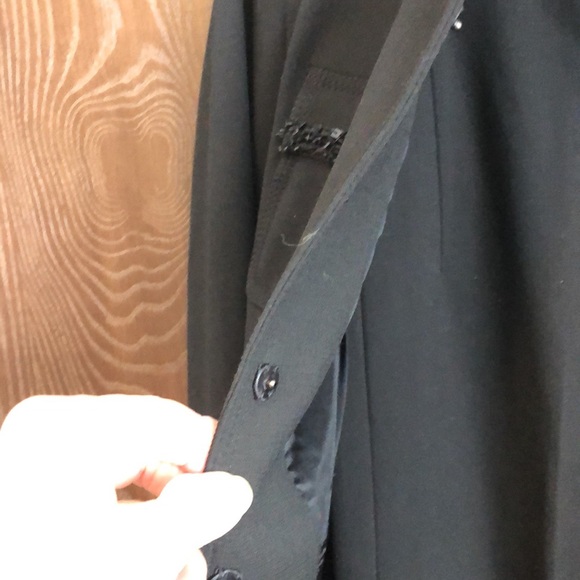 A.B. S. BY ALLEN SCHWARTZ HEAVY BLACK SUIT SIZE 10 BEADS ACCENT LINED NWOT#057 - Picture 3 of 16